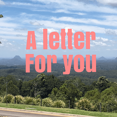 A letter for you