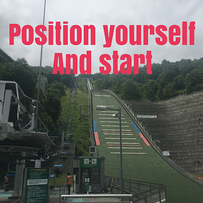 Position yourself and start