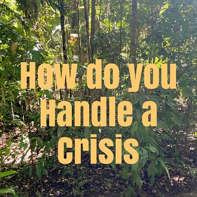 How do you handle a crisis