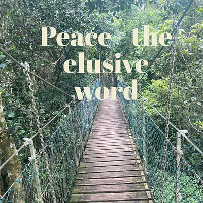 Peace – the elusive word