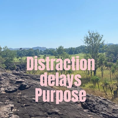 Distraction delays purpose